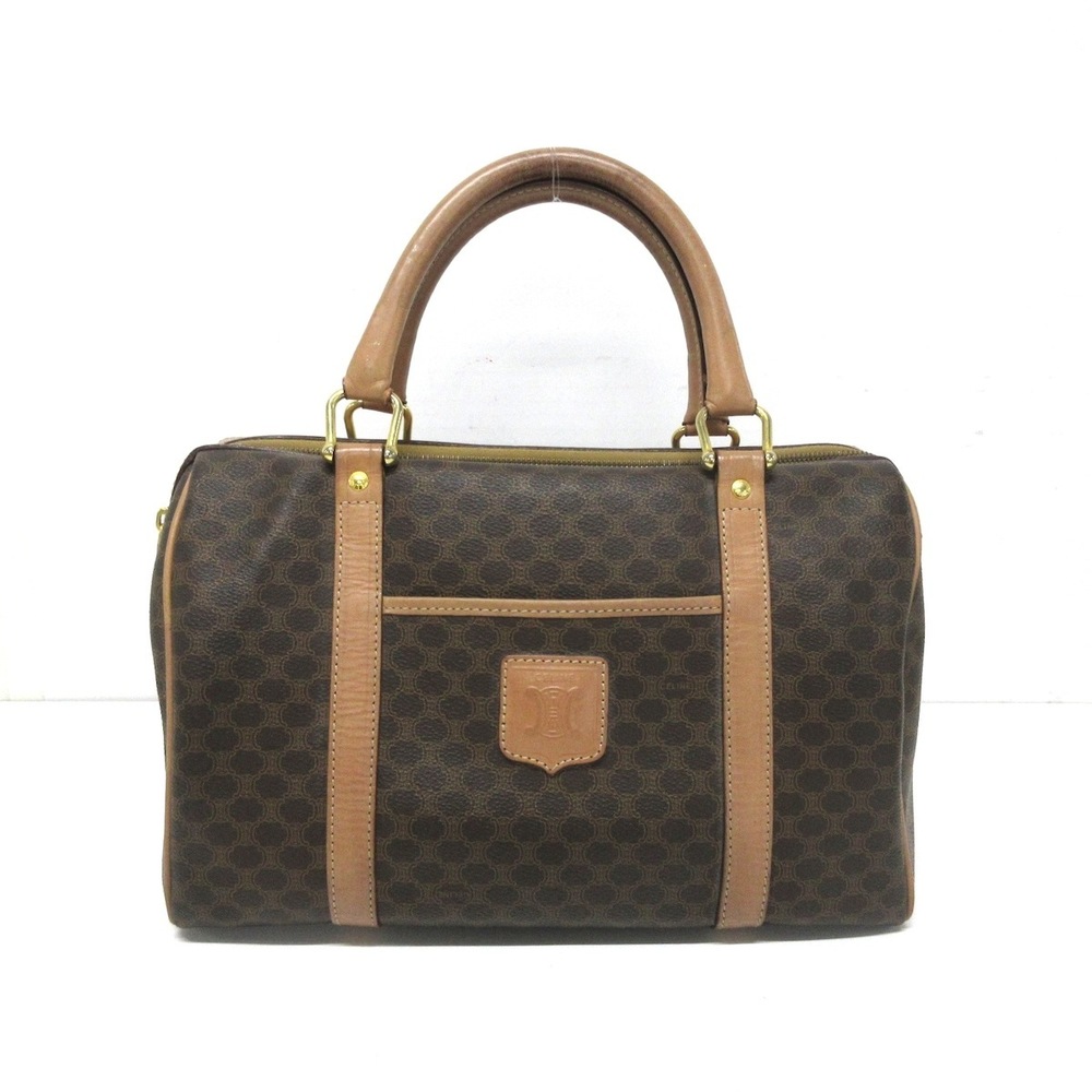 Celine Macadam Pattern Handbag Brown - image 1
